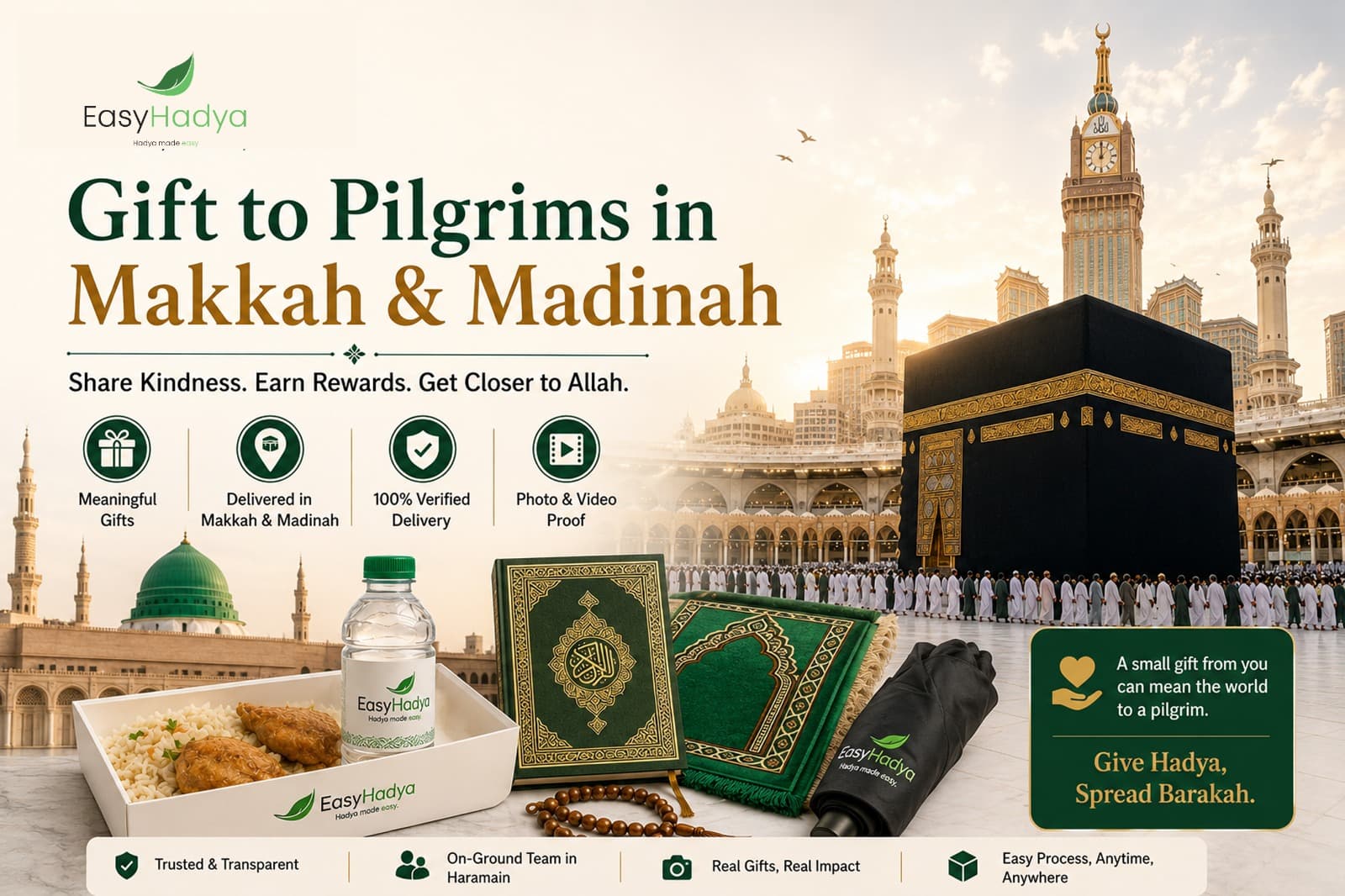 Gift to Pilgrims in Makkah & Madinah | EasyHadya