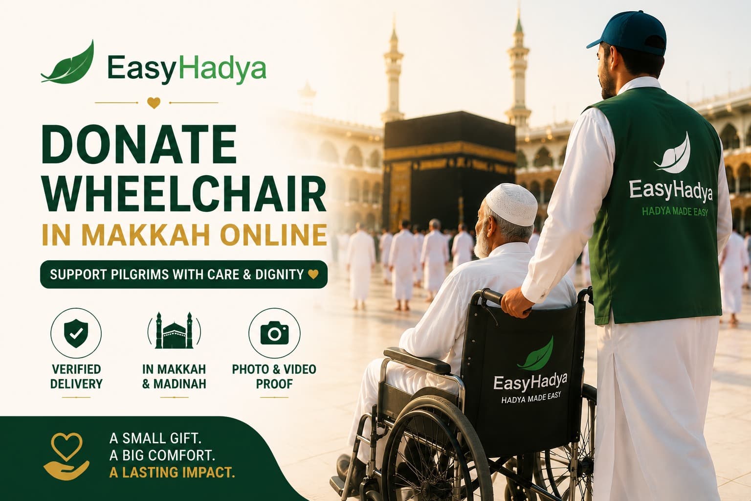 How to Donate Wheelchair in Makkah Online | Wheelchair Hadya