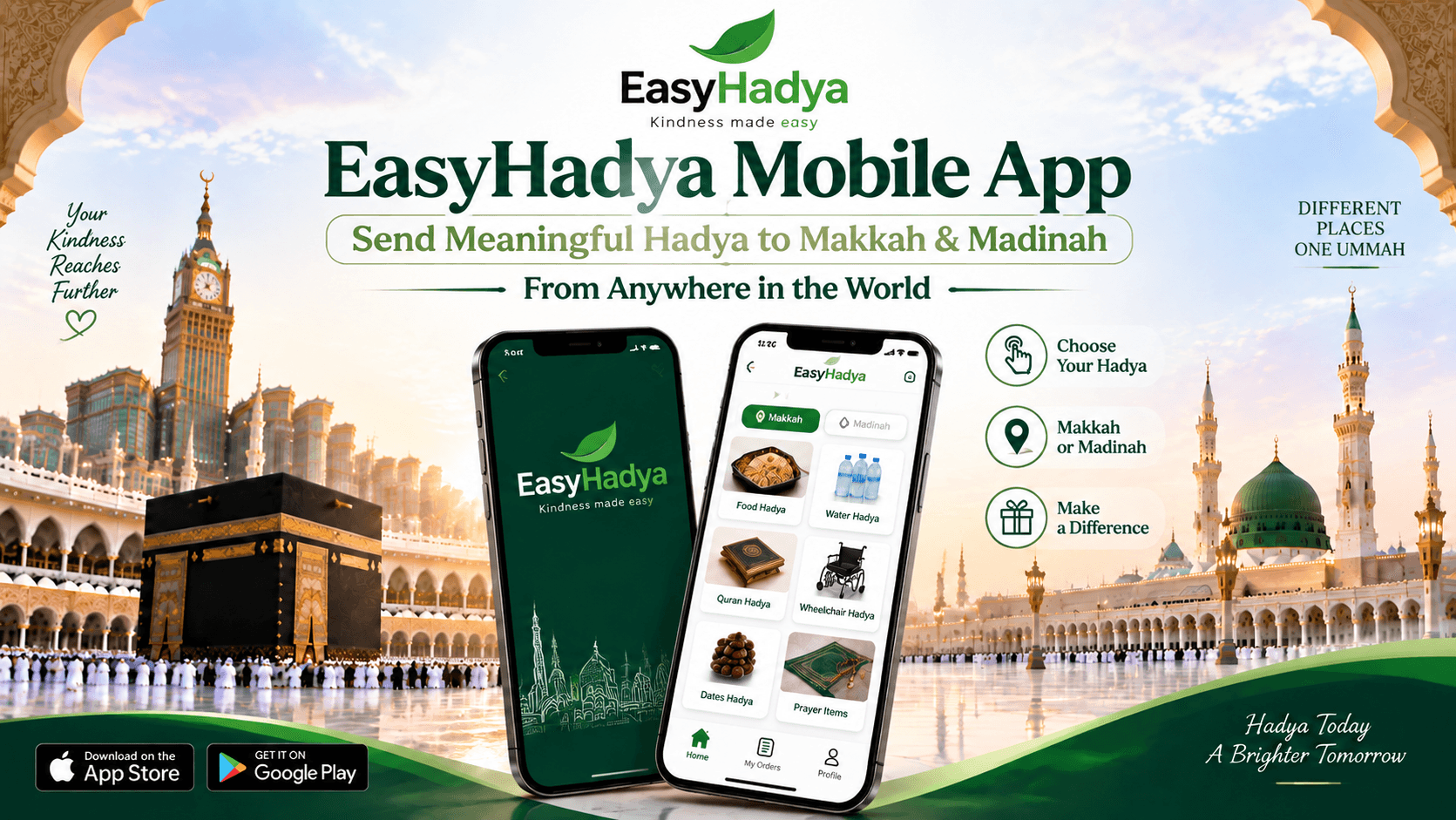 EasyHadya App: Send Hadya to Makkah & Madinah Online From Anywhere in the World